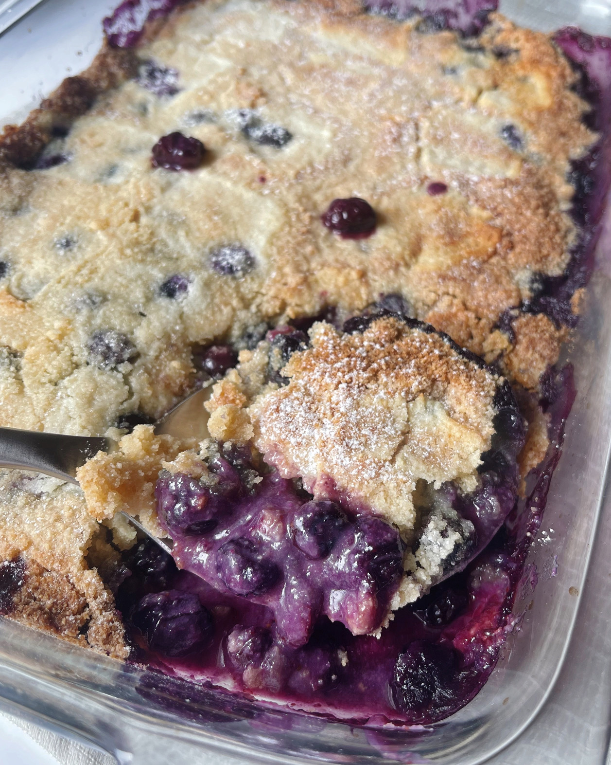 Low Sugar Lemon Blueberry Dump Cake Fresh And Simple