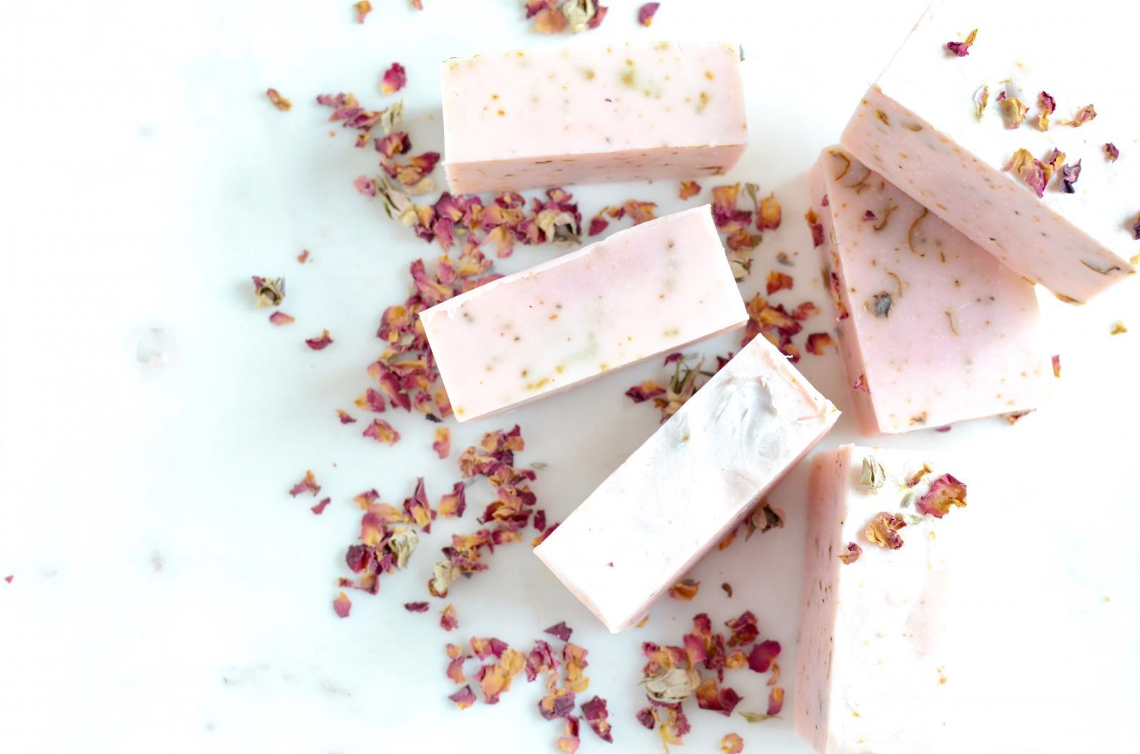 Luxurious Handmade Rose Soap With Botanical Cold Pressed Soap Recipe