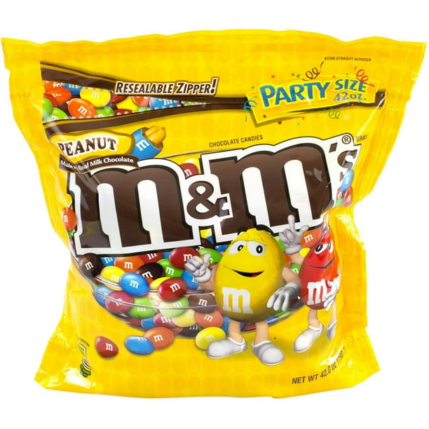 M Amp M Amp 39 S Brand Peanut Chocolate Candies 42 Oz Walmart Com