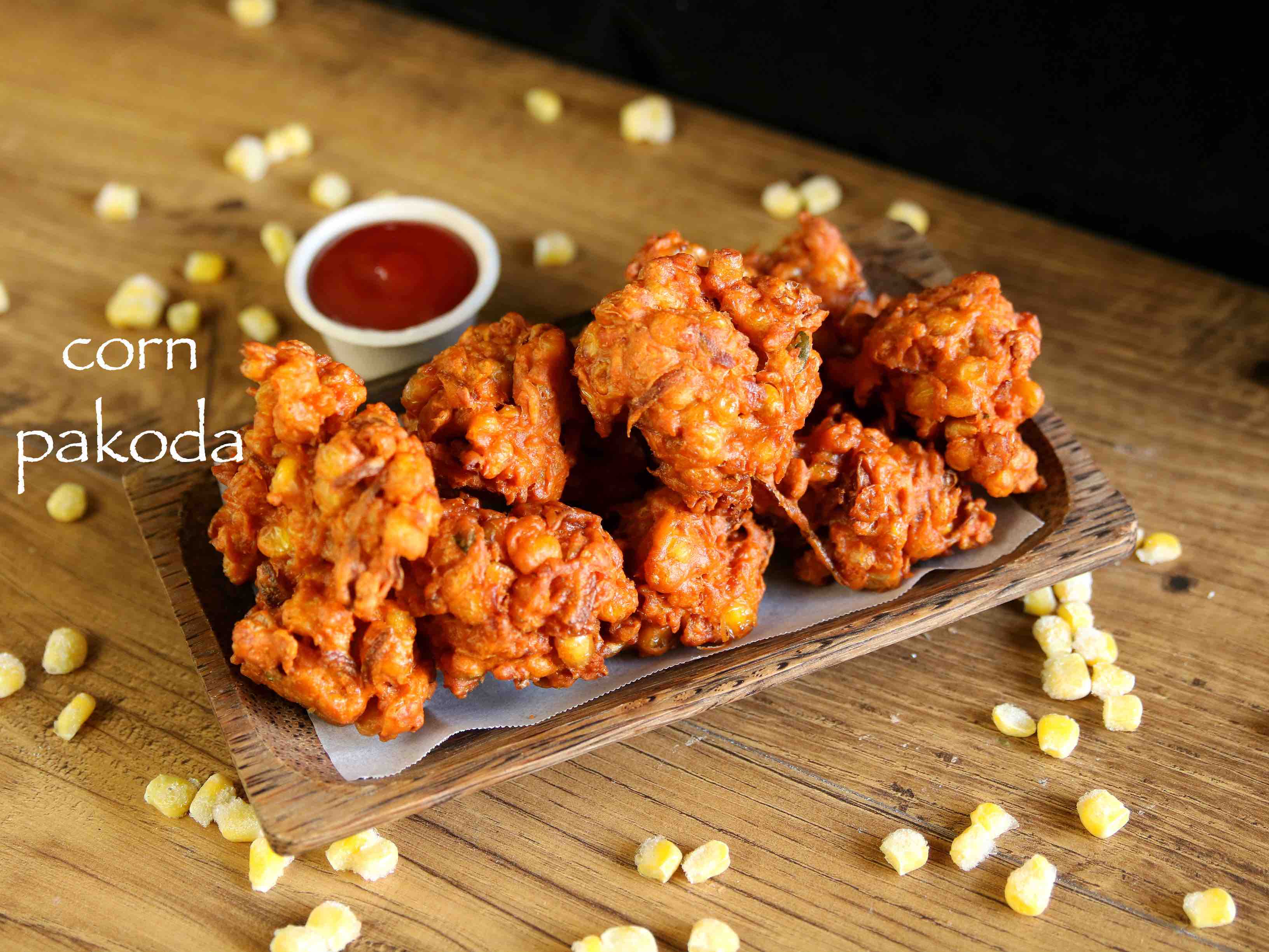 Makai Na Bhajiya Recipe Corn Pakoda Recipe Bhajiya Recipes