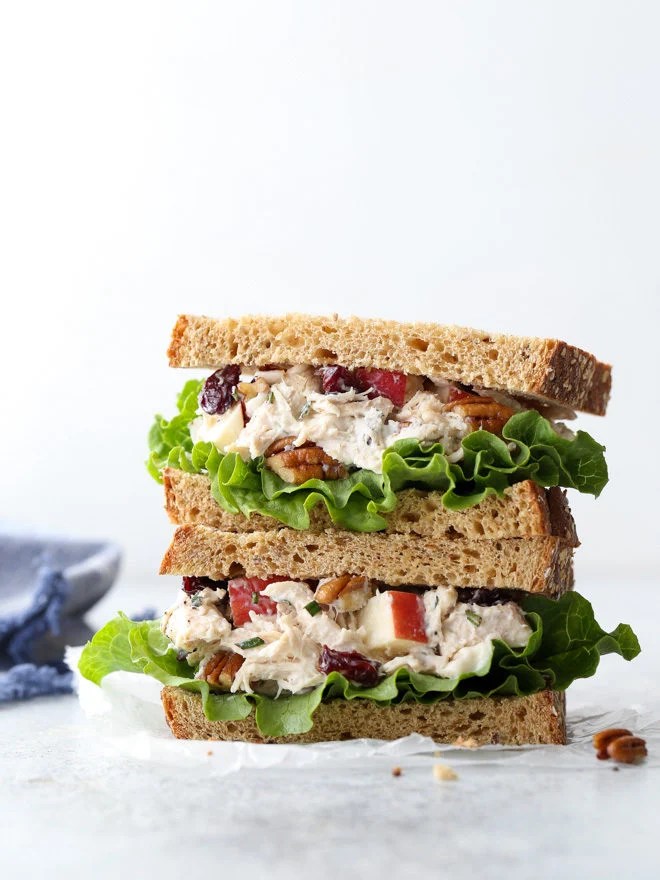 Make An Easy Simple Delicious Chicken Salad Sandwich With Apples And