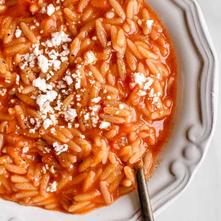 Manestra Greek Orzo With Tomato Sauce Real Greek Recipes