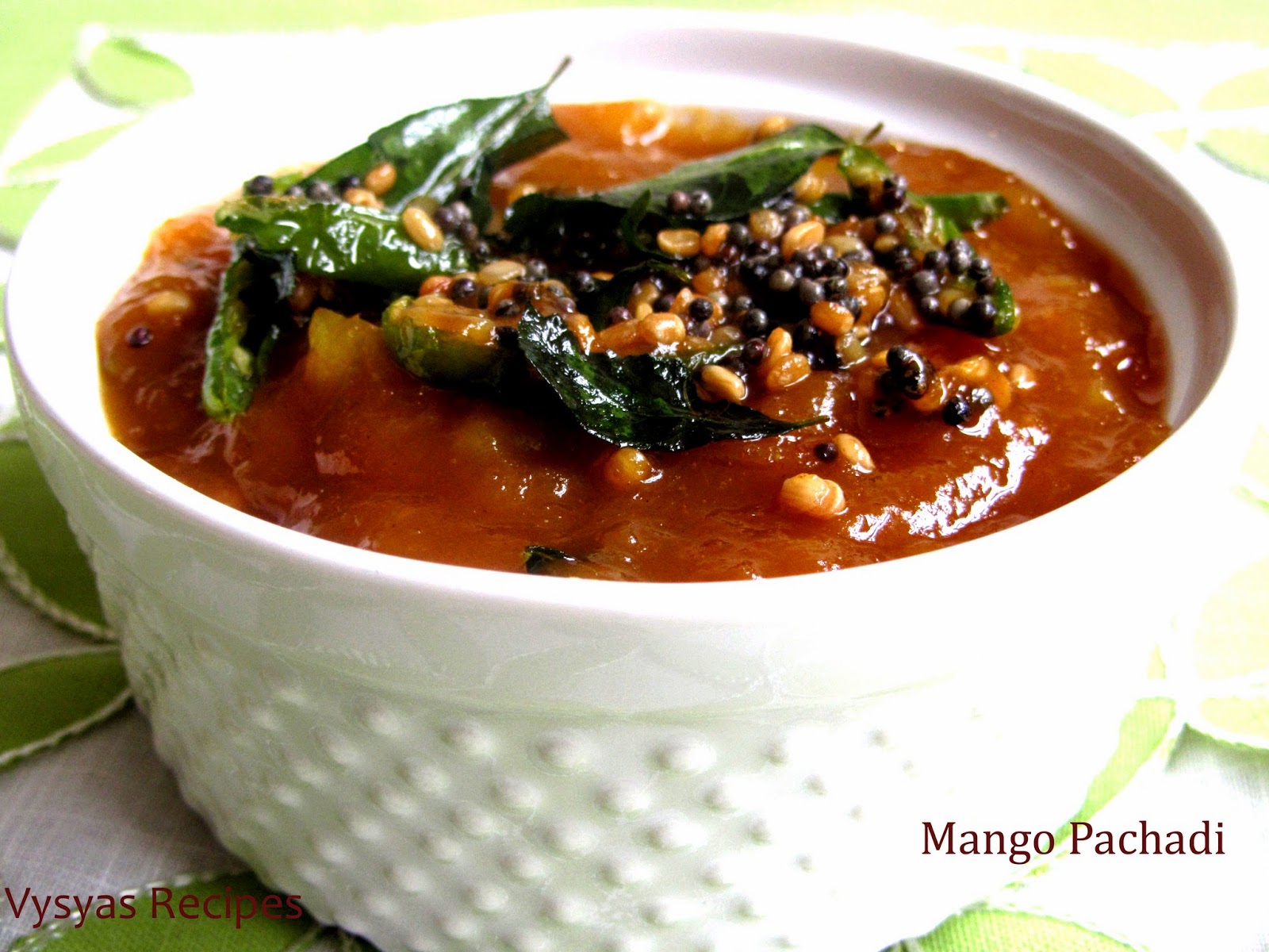 Mango Pachadi Maanga Pachadi Tamil New Year Recipes Sharmis Passions