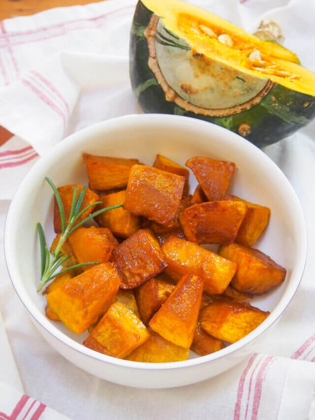 Maple Roasted Buttercup Squash Caroline S Cooking