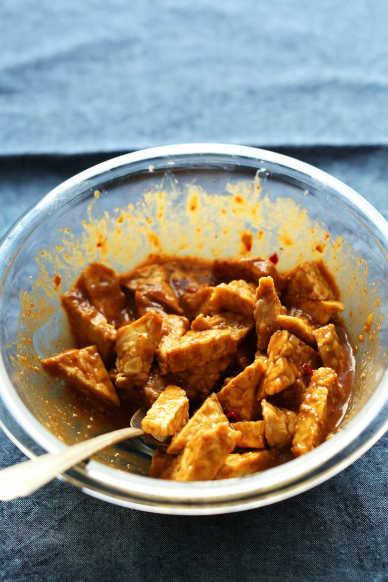 Marinated Peanut Baked Tempeh Minimalist Baker Recipes