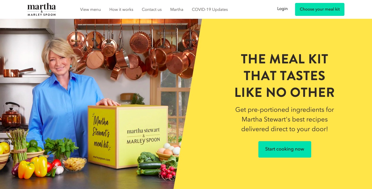 Martha Stewart Amp 39 S Meal Delivery Service Martha Amp Marley Spoon Meal Delivery Service Food