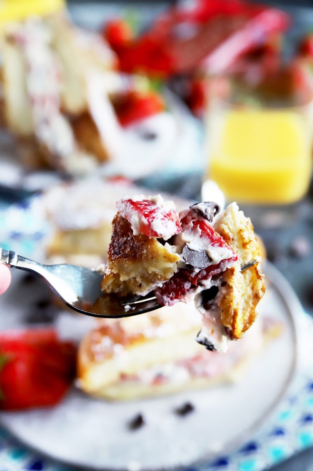 Mascarpone And Blueberry Stuffed French Toast Oven French Toast