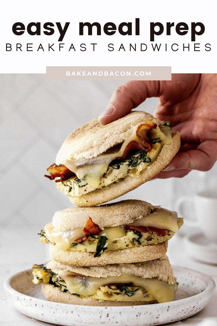 Meal Prep Breakfast Sandwiches