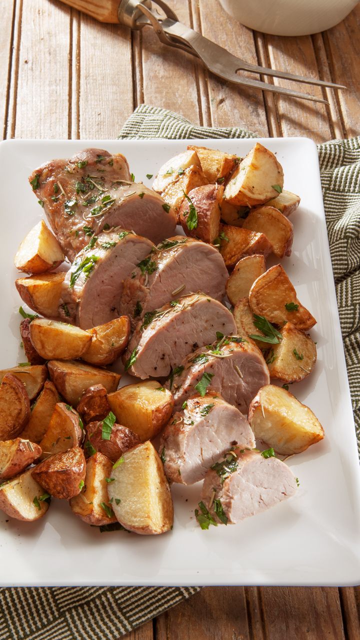 Meal Under 5 Delicious Pork Tenderloin With Roasted Potatoes Easy