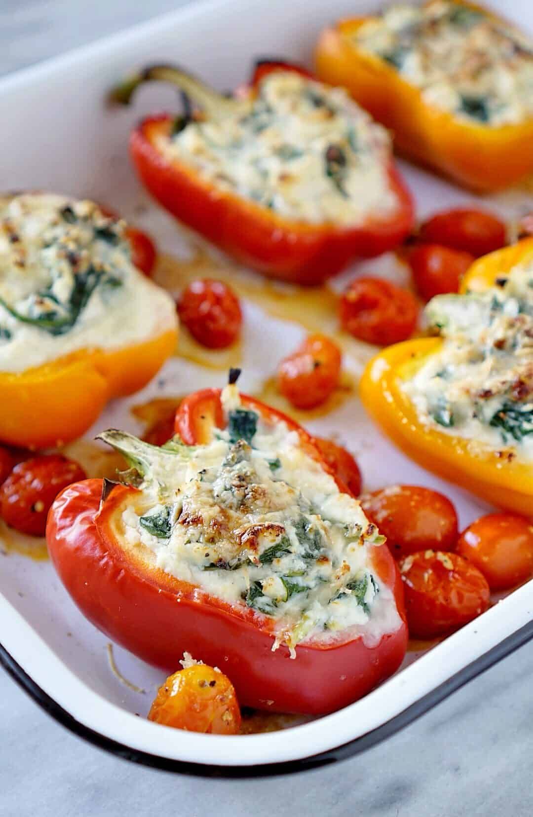 Meatless Stuffed Bell Peppers