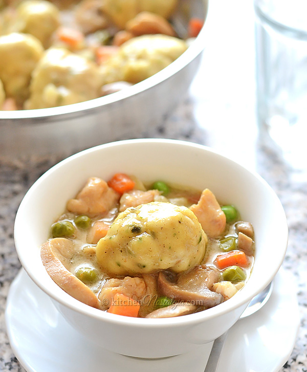 5 Easy Steps to Microwave Chicken Fricassee with Dumplings