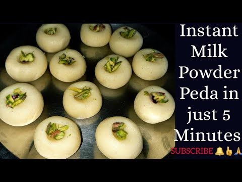 Milk Peda Instant Milk Powder Peda In 5 Minutes Quick Easy Peda