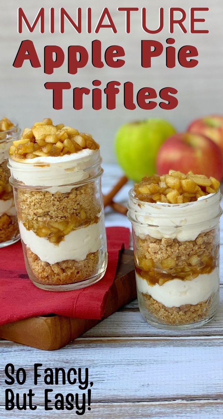 Mini Apple Pie Trifle Recipe Easy Single Serving Dessert