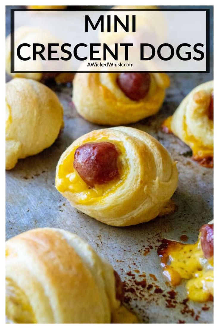 Mini Crescent Dogs Are Cocktail Sized Beef Smokies Wrapped Inside Cheddar Cheese And Tender