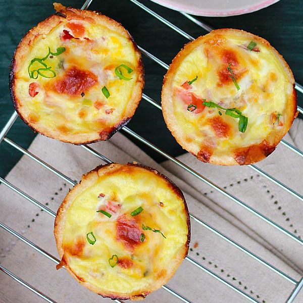 Mini Quiche Extra Ham And Cheese Rasa Malaysia