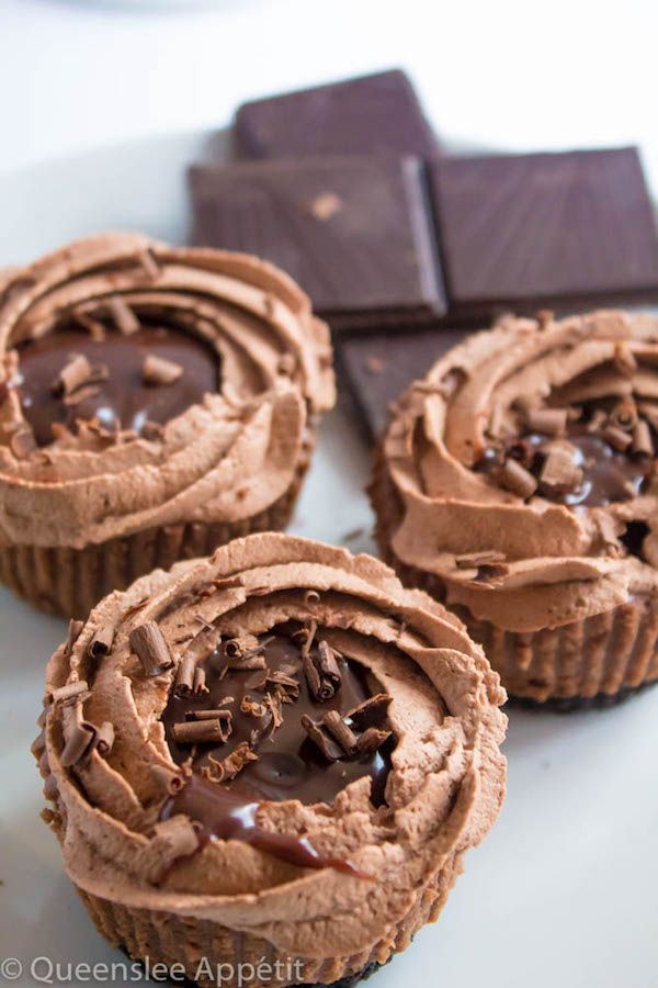 Mini Triple Chocolate Cheesecakes Recipe Queenslee App Tit