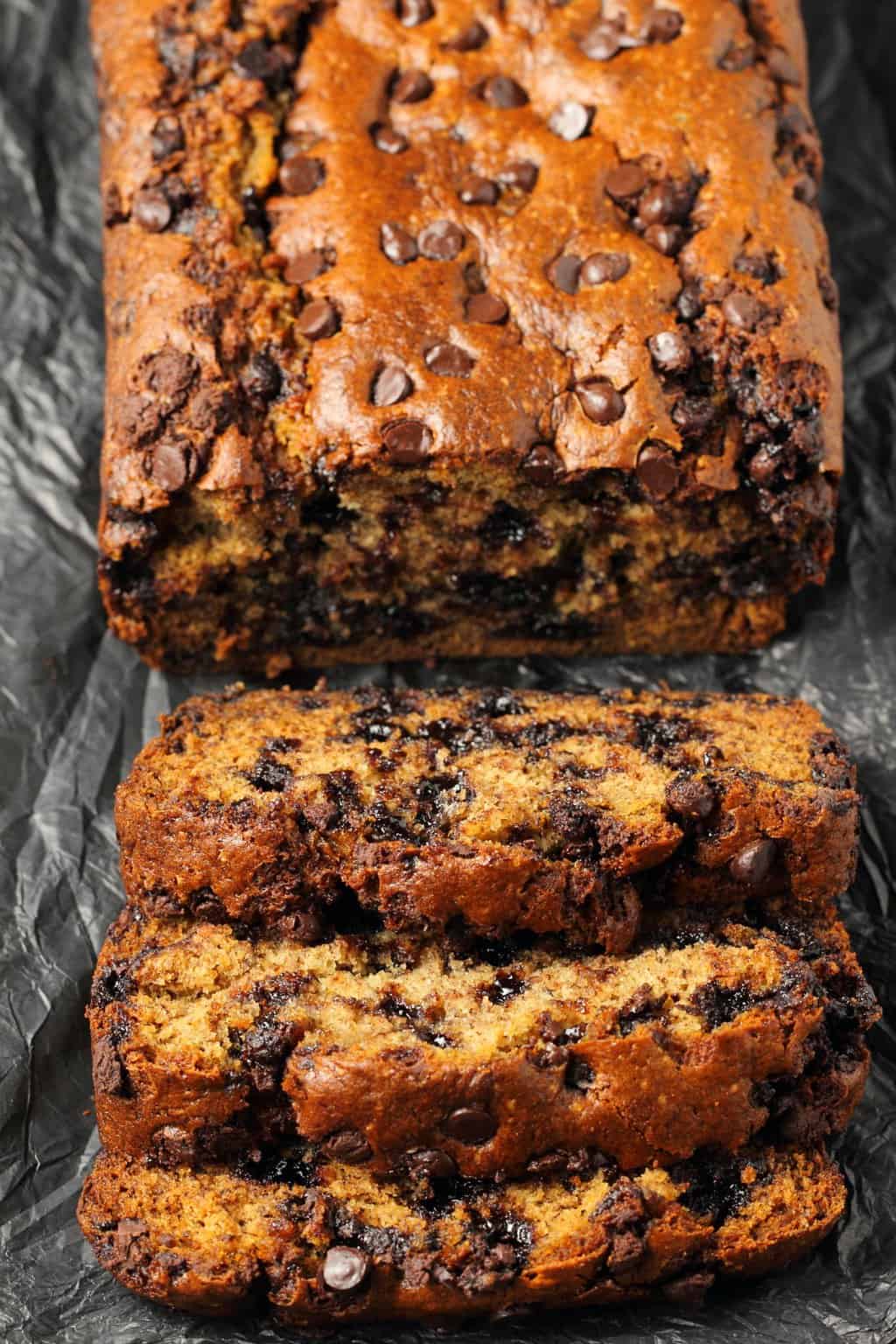 Moist Chocolate Chip Banana Bread Gazasgoods