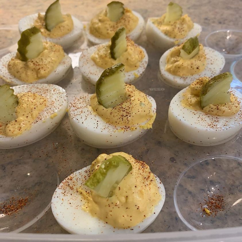 Mom S Keto Deviled Eggs Splash Of Keto