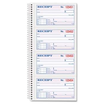 Money And Rent Receipt Books 2 3 4 X 4 7 8 2 Part Carbonless 50 Sets