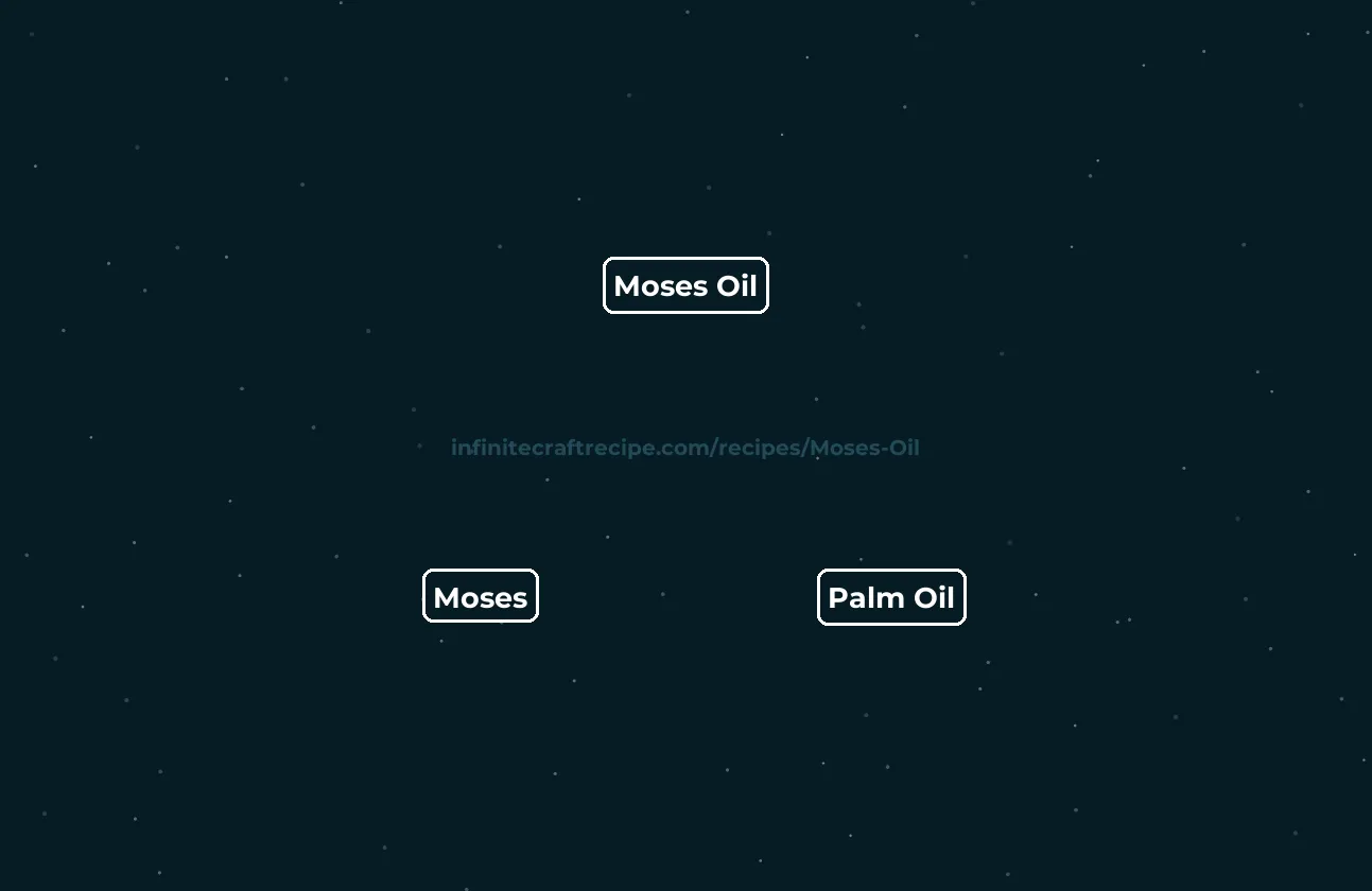 Moses Oil Recipe How To Make Moses Oil In Infinite Craft