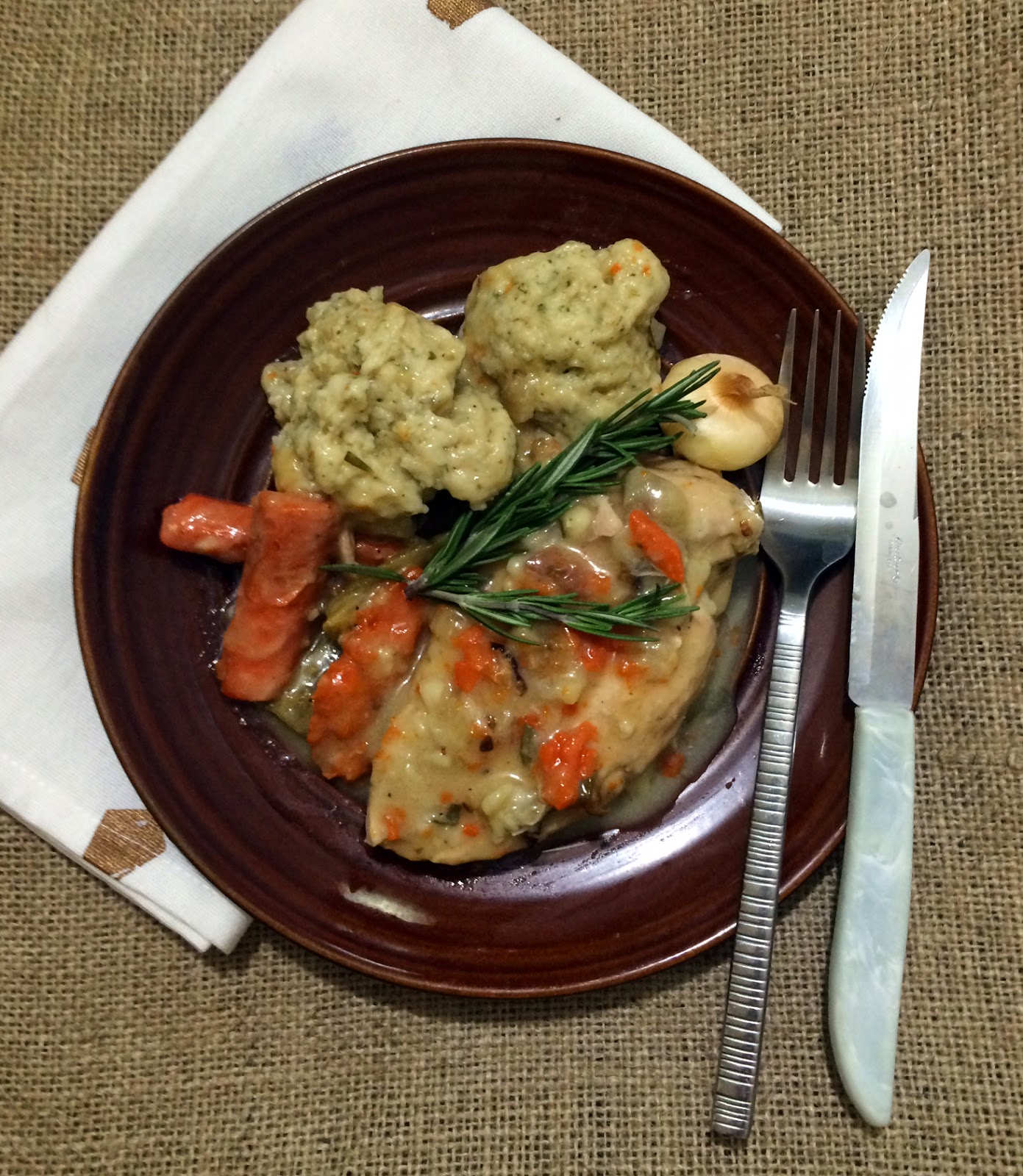 Ms Schnitzel Chicken Fricassee With Fluffy Dumplings