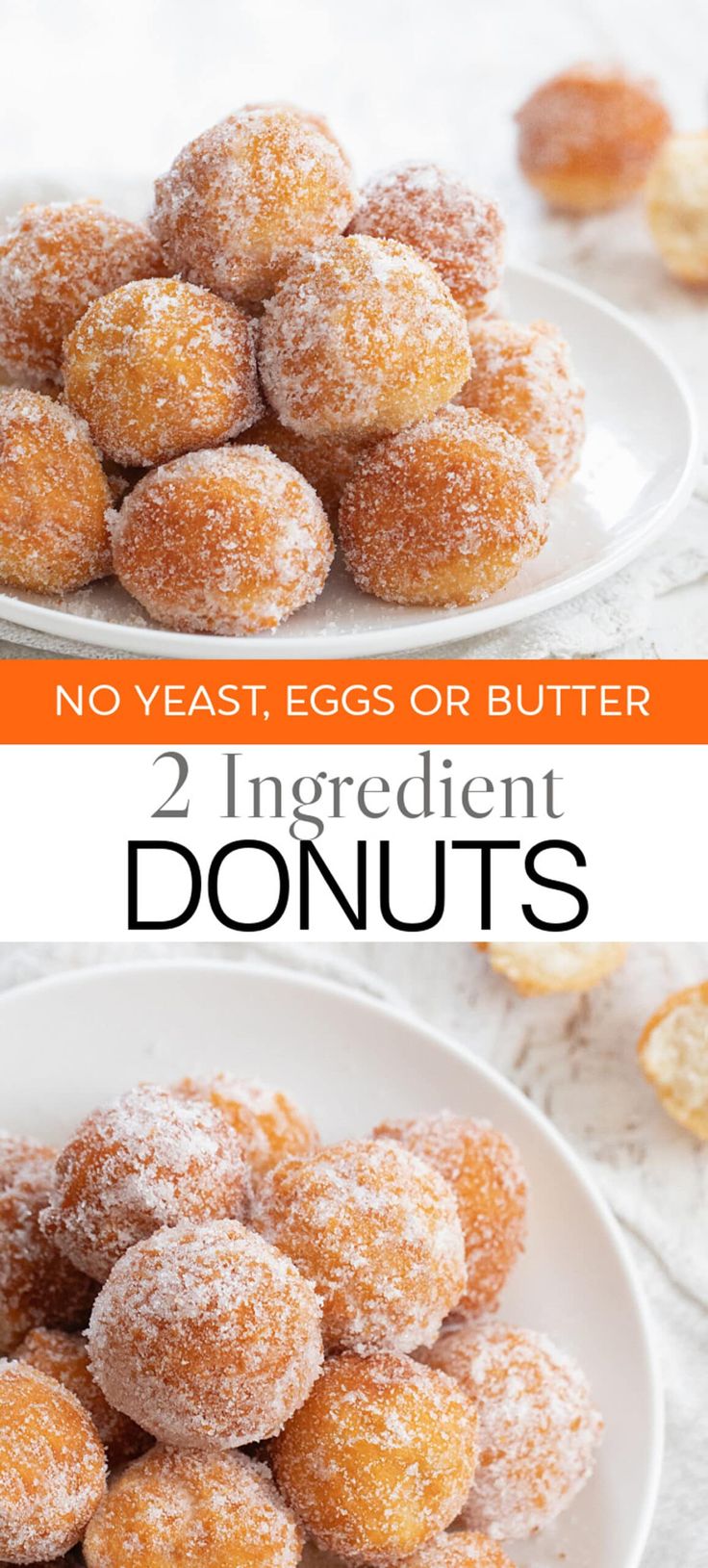 My Easy Recipe For 2 Ingredient Donuts Makes A Quick Treat Or Snack Yeast Free And No Kneading