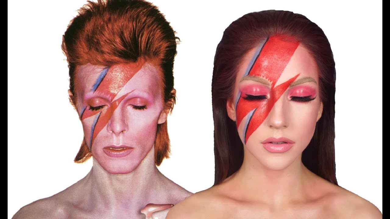 My Version Of Alex Box Makeup Face Chart Of David Bowie Aladdin Sane