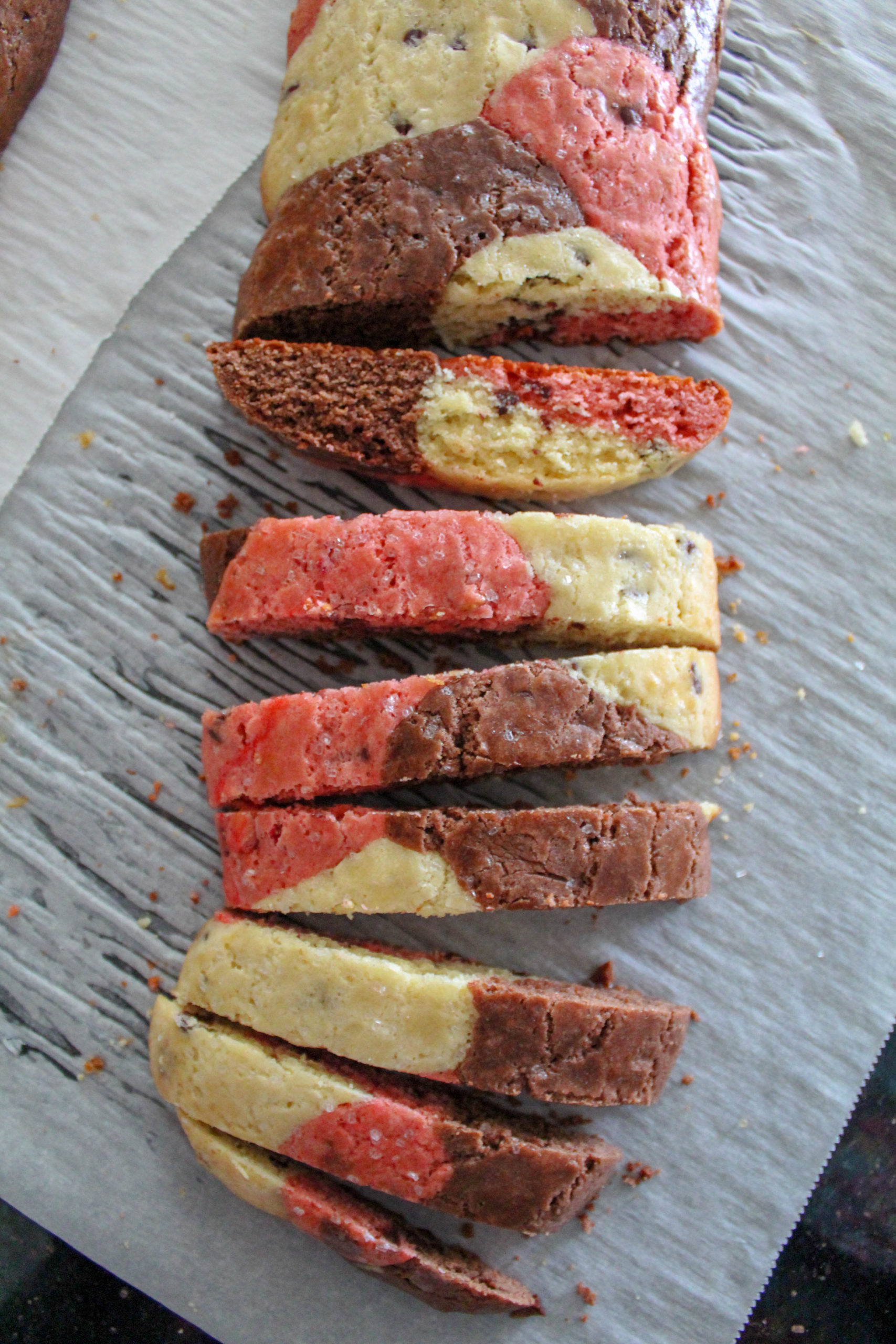 Neopolitan Chocolate Chip Biscotti Recipes Inspired By Mom