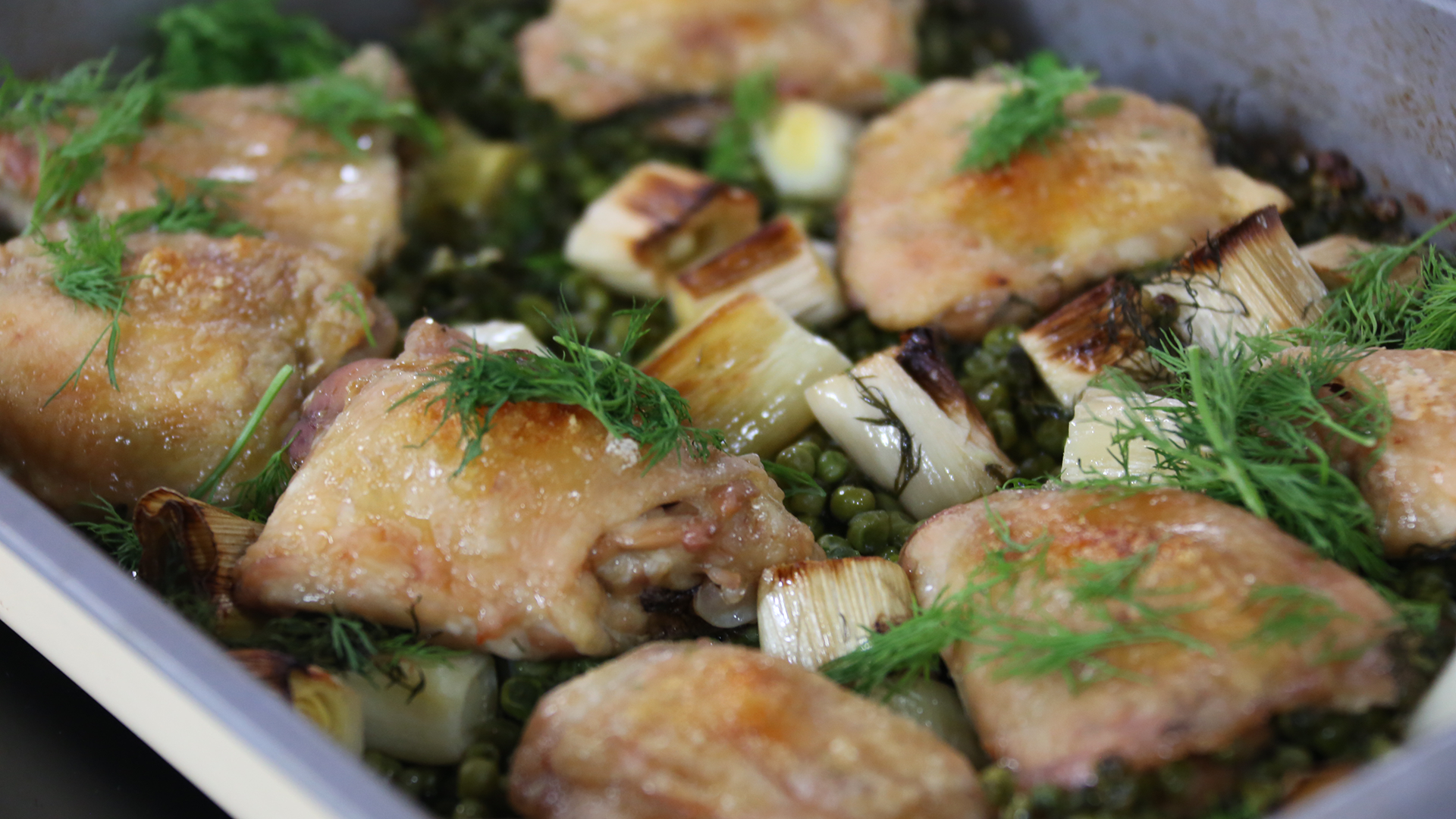 Nigella Lawson S Chicken And Pea Traybake