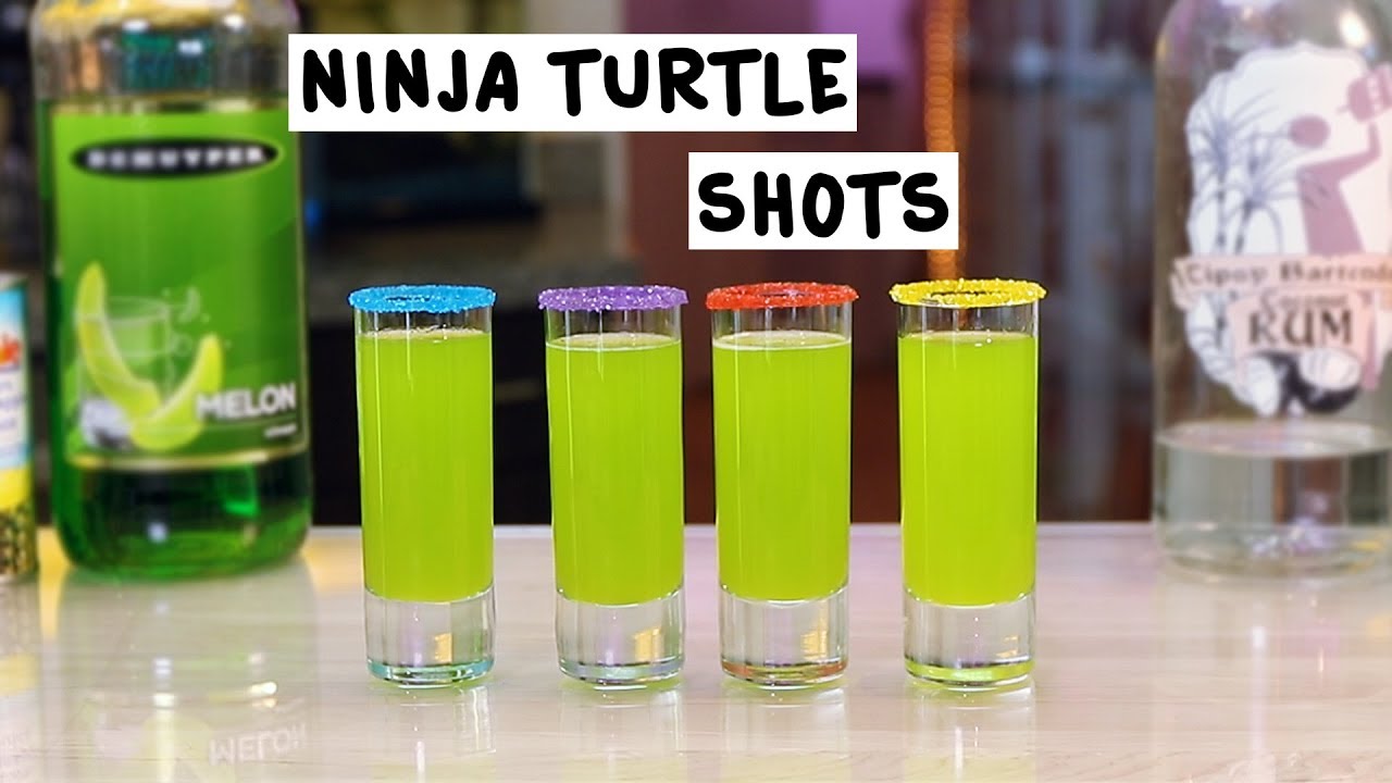 Ninja Turtle Shots Tipsy Bartender