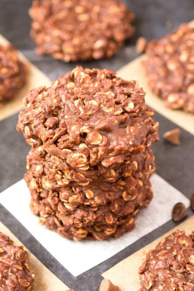 No Bake Chocolate Oatmeal Cookies Gluten Free Vegan What Molly Made