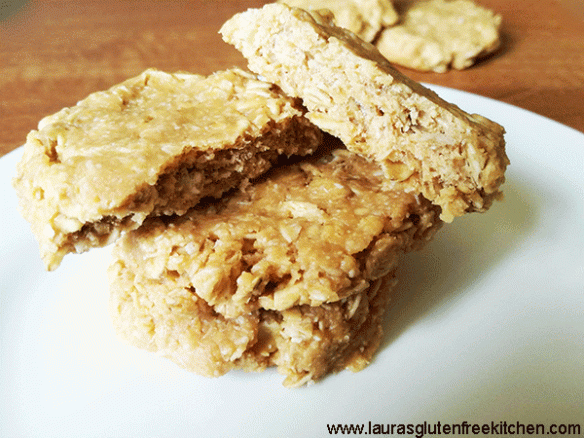 No Bake Peanut Butter Coconut Oat Cookies