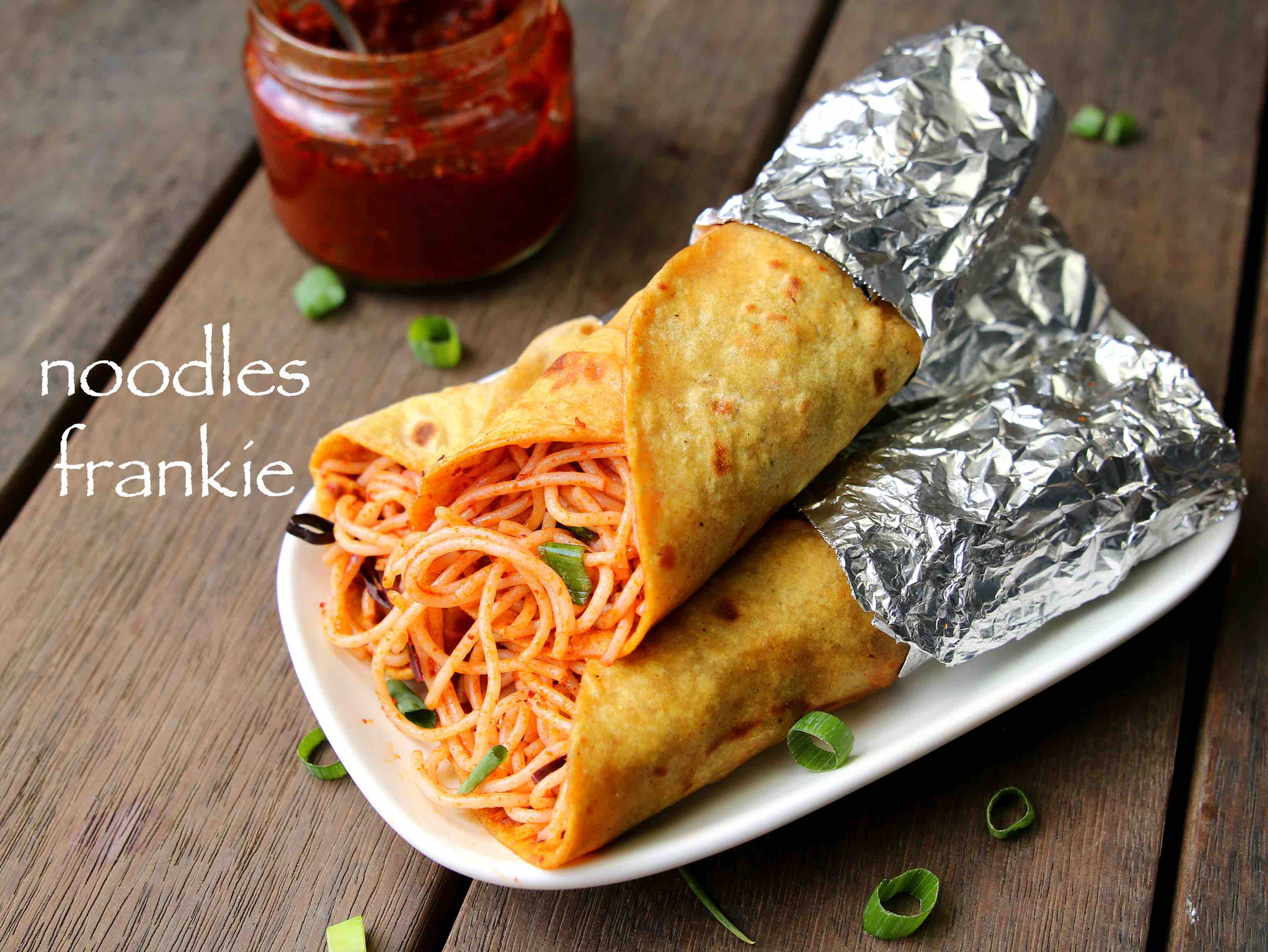 Noodles Frankie Recipe Noodles Kathi Roll Schezwan Noodles Frankie