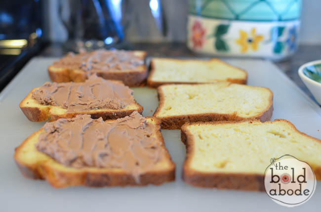 Nutella Cream Cheese French Toast