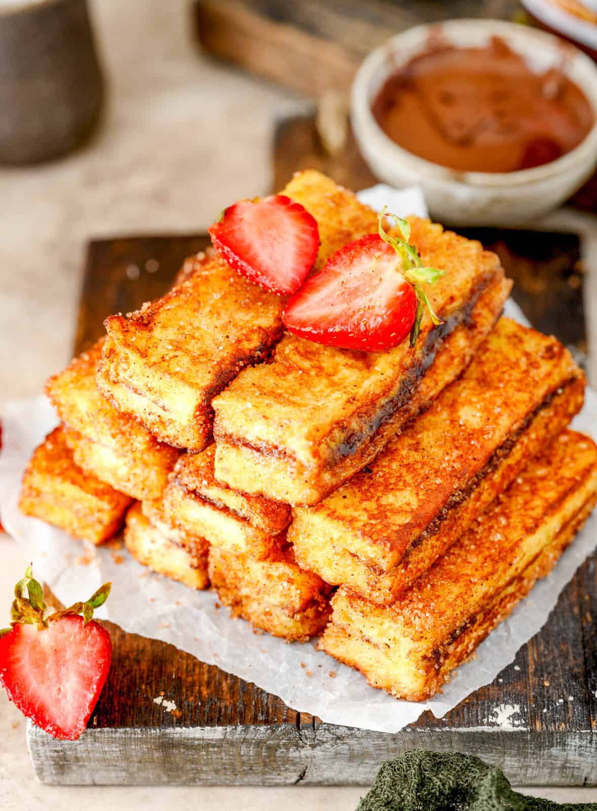 Nutella Stuffed Baked French Toast Recipe