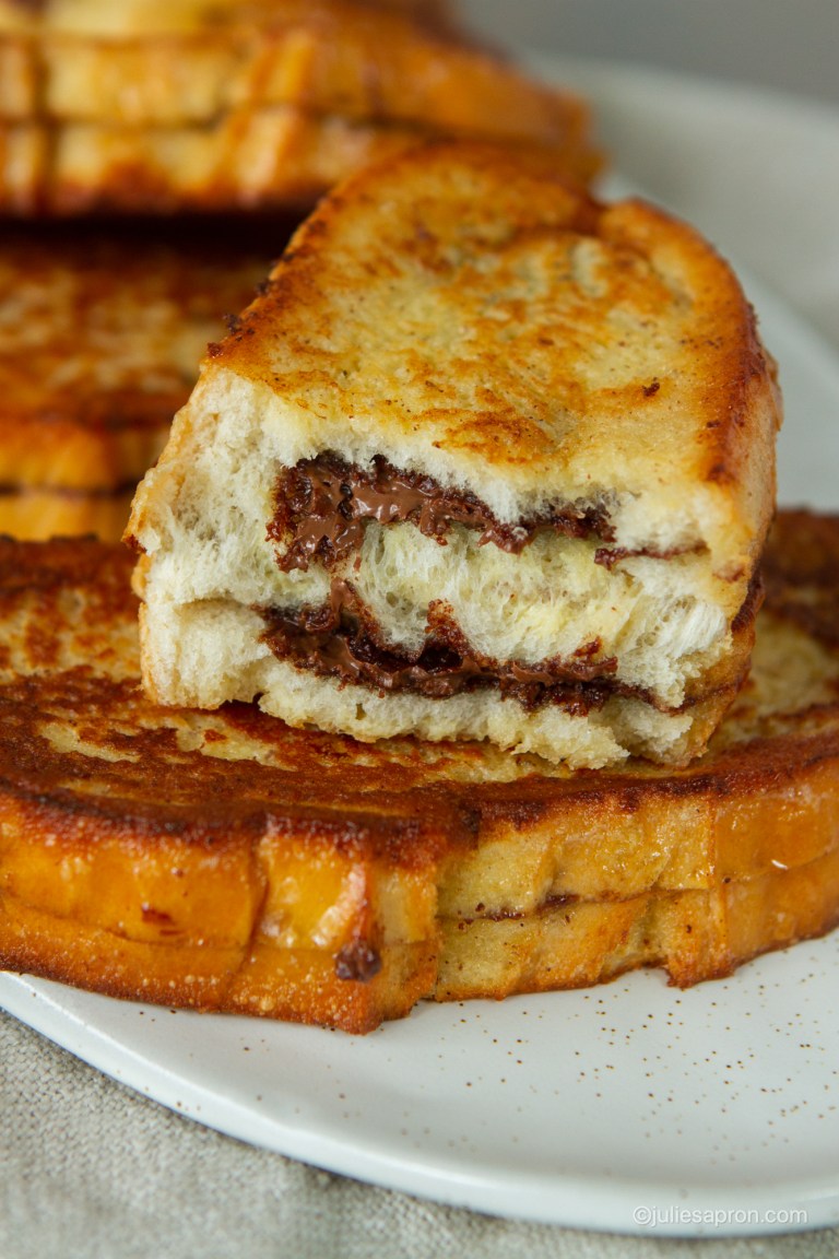 Nutella Stuffed French Toast Julies Apron