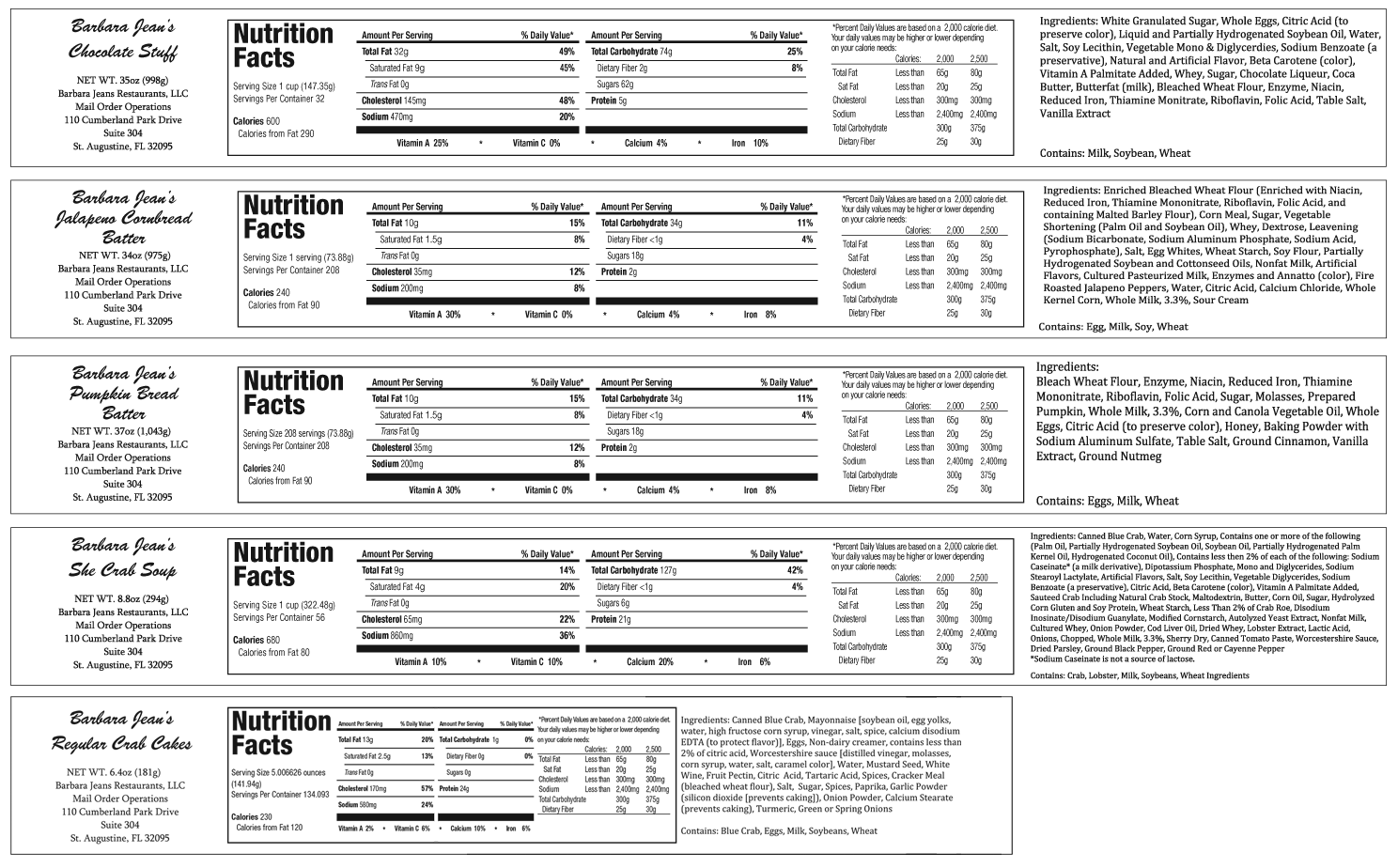 Nutrition Facts