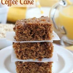 Oatmeal Coffee Cake Yummy Healthy Easy