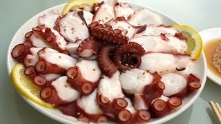 Octopus Slices With Sesame Dipping Sauce Muneo Sukhoe Recipe Maangchi Com