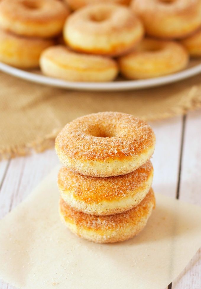 Old Fashioned Cinnamon Sugar Baked Cake Donuts Cook Taste Eat