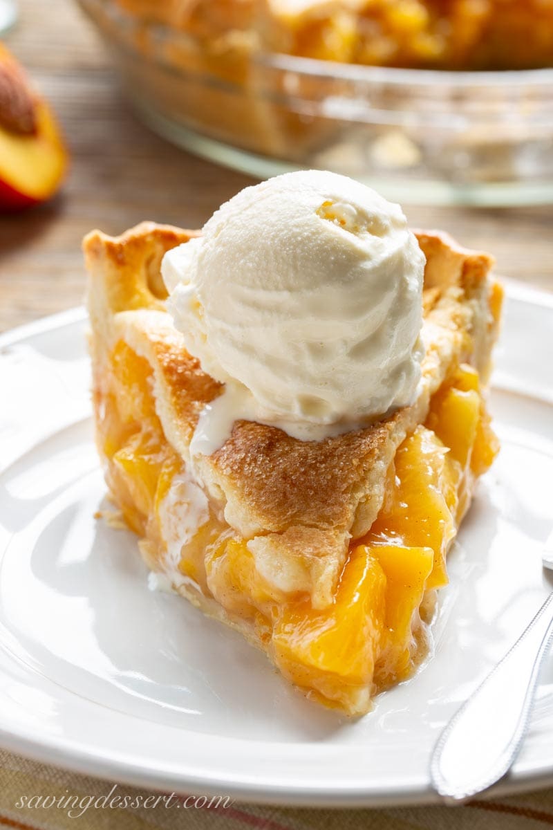 Old Fashioned Fresh Peach Pie Saving Room For Dessert