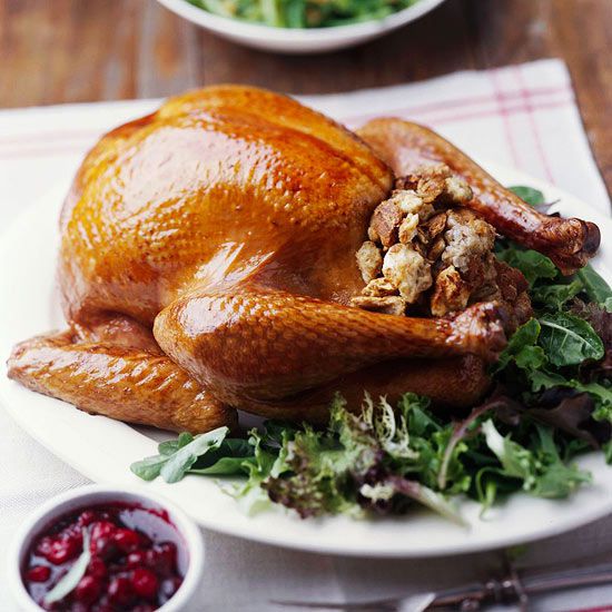 Old Fashioned Stuffed Turkey Classic Roast Turkey And Stuffing Recipe