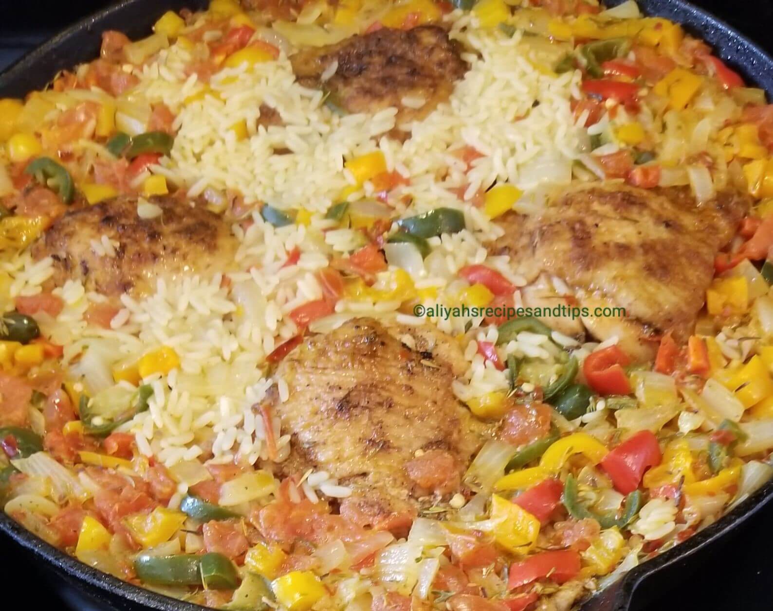 One Pan Chicken & Rice: Easy Weeknight Dinner