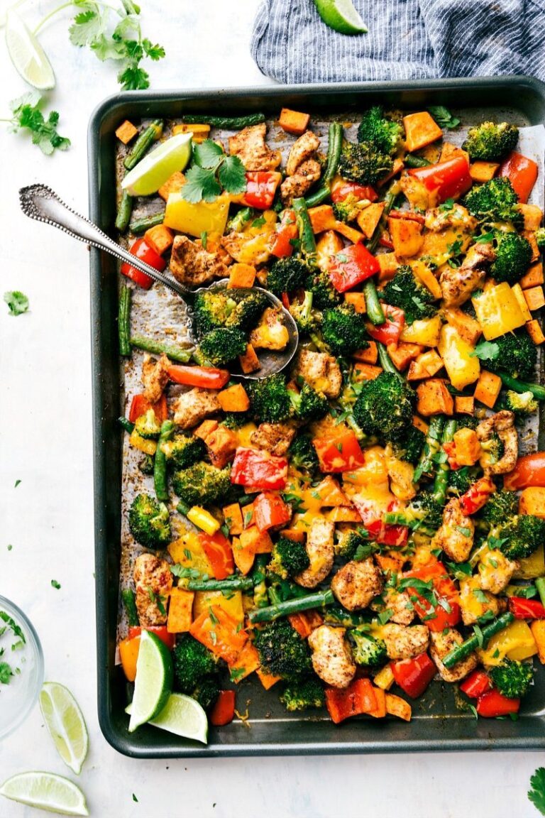 One Pan Healthy Chicken Dinner Chicken And Veggies Don T Have To Be