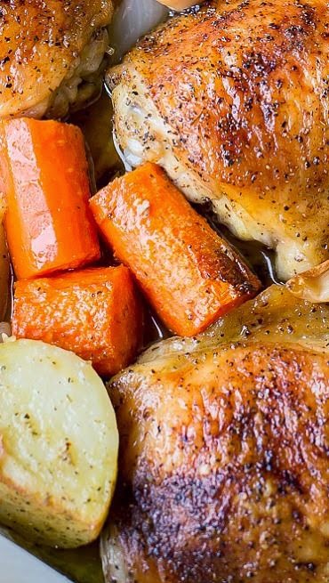 One Pot Chicken Potatoes Simple Delicious Dinner Idea Just Toss