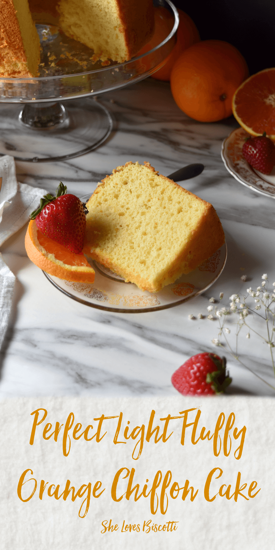 Orange Chiffon Cake Recipe Light And Fluffy She Loves Biscotti