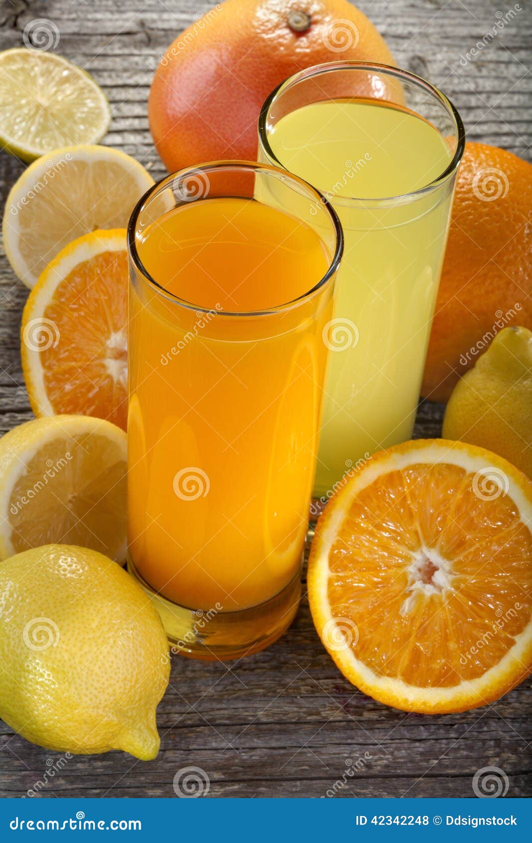 Orange Juice And Lemonade Stock Photo Image Of Beverage 42342248