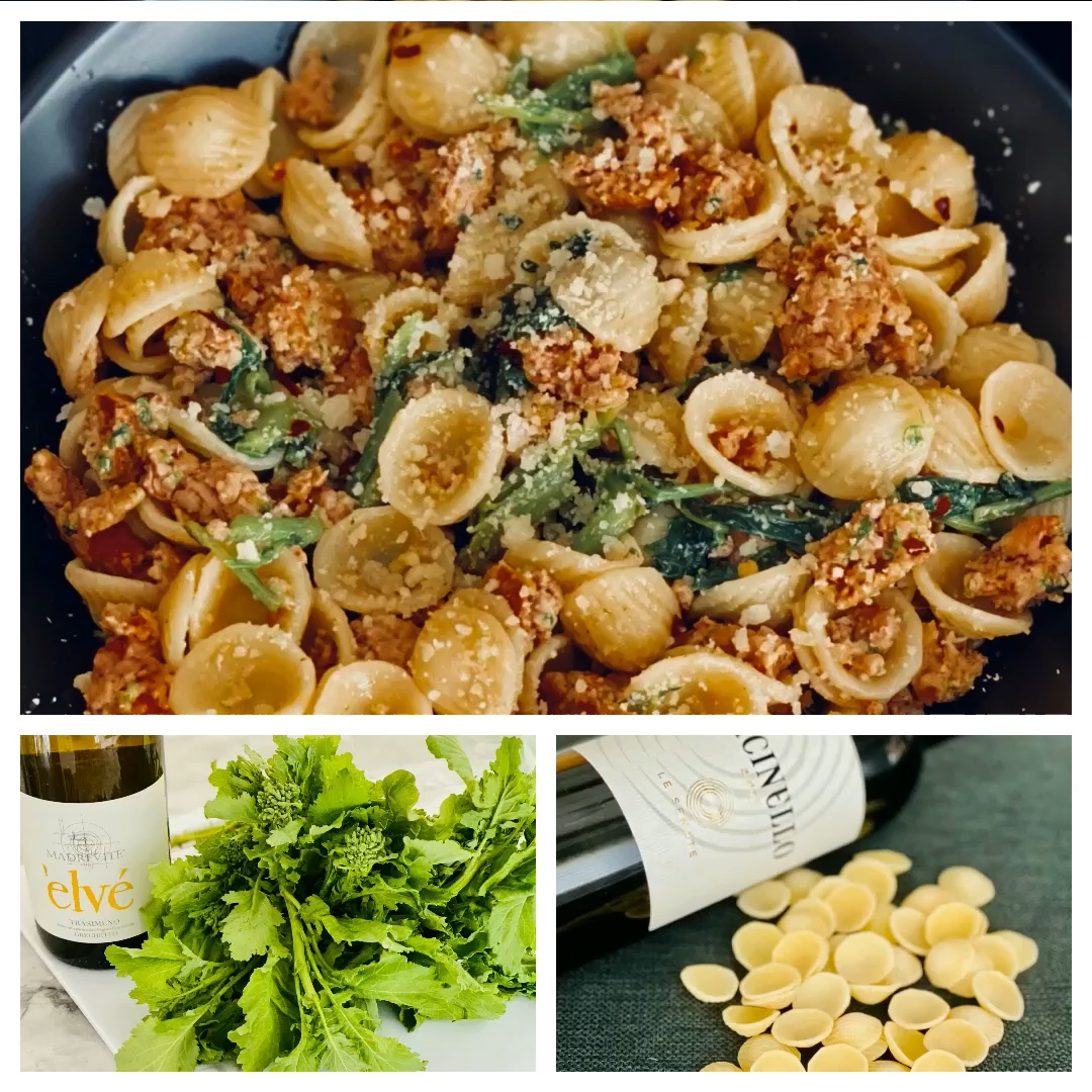 Orecchiette Barese Spicy Sausage Rapini And Orecchiette Yours