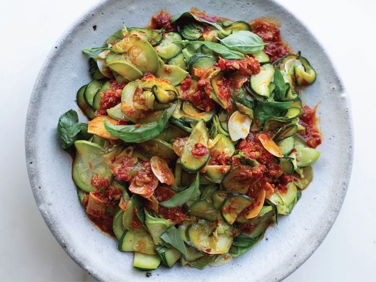 Ottolenghi Flavour Courgettes With Harissa Recipe Sous Chef Uk