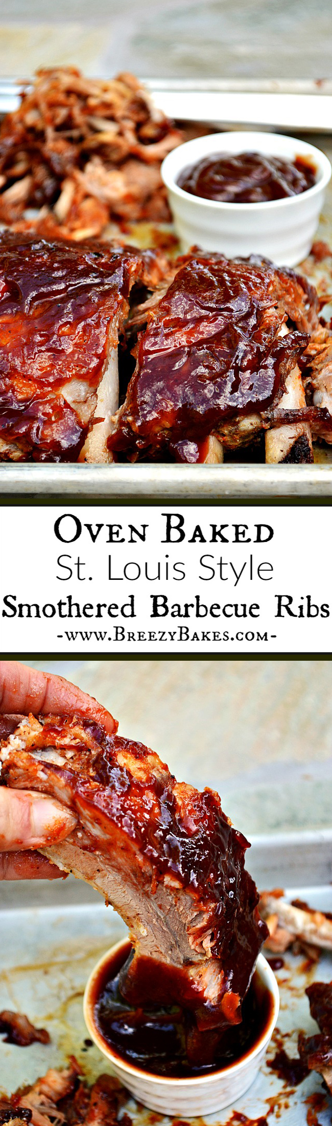 Oven Baked Barbecue Pork Ribs Breezy Bakes Recipe Baked Ribs